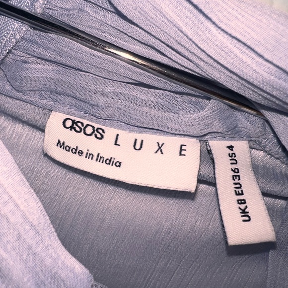 ASOS Luxe Pearl embellished chiffon blouse 💙🦋 - Picture 7 of 7